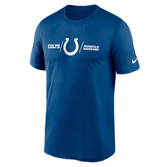 Indianapolis Colts Horizontal Lockup Legend Performance T-Shirt - Royal | Nike cheap