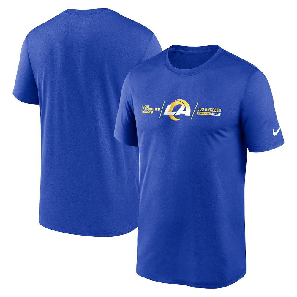 Los Angeles Rams Horizontal Lockup Legend Performance T-Shirt - Royal | Nike online