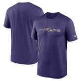Baltimore Ravens Horizontal Lockup Legend T-Shirt - Purple | Nike discount