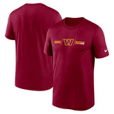 Washington Commanders Horizontal Lockup Legend T-Shirt - Burgundy | Nike on sale