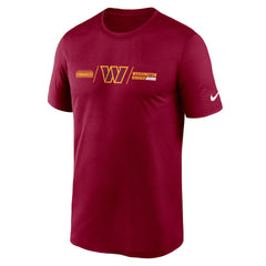 Washington Commanders Horizontal Lockup Legend T-Shirt - Burgundy | Nike on sale