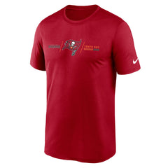 Tampa Bay Buccaneers Horizontal Lockup Legend Performance T-Shirt - Red | Nike outlet