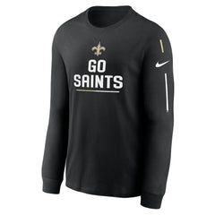 New Orleans Saints Team Slogan Long Sleeve T-Shirt - Black | Nike for sale