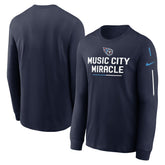 Tennessee Titans Team Slogan Long Sleeve T-Shirt - Navy | Nike discount