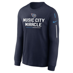 Tennessee Titans Team Slogan Long Sleeve T-Shirt - Navy | Nike discount