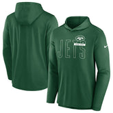 New York Jets Lightweight Performance Hooded Long Sleeve T-Shirt - Green | Nike sale