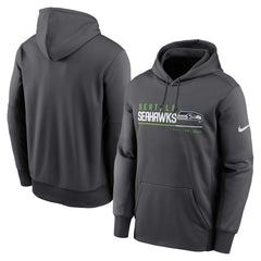Seattle Seahawks Prime Logo Name Split Pullover Hoodie - Anthracite | Nike discount