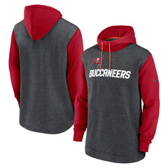 Tampa Bay Buccaneers Surrey Legacy Pullover Hoodie - Heathered Charcoal/Red | Nike discount