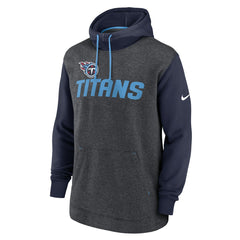 Tennessee Titans Surrey Legacy Pullover Hoodie - Heathered Charcoal/Navy | Nike cheap