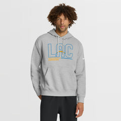Los Angeles Chargers City Code Club Fleece Pullover Hoodie - Heathered Gray | Nike outlet