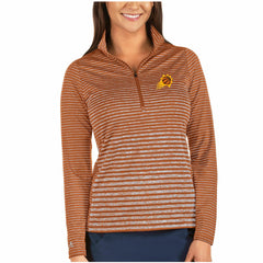 Phoenix Suns Antigua Women's Pace Half-Zip Pullover Jacket - Heathered Orange on sale