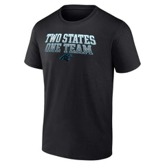 Carolina Panthers Big & Tall Two States One Team Statement T-Shirt - Black cheap