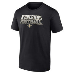 New Orleans Saints Big & Tall N'Orleans Football Statement T-Shirt - Black outlet