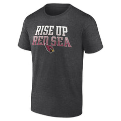 Arizona Cardinals Big & Tall Rise Up Red Sea Statement T-Shirt - Heathered Charcoal on sale
