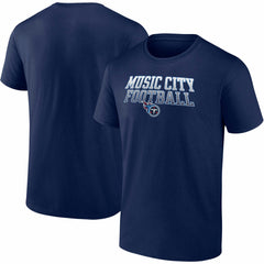 Tennessee Titans Big & Tall Music City Football Statement T-Shirt - Navy outlet