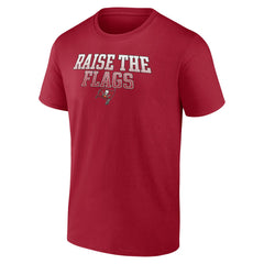 Tampa Bay Buccaneers Big & Tall Raise the Flags Statement T-Shirt - Red on sale