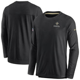 New Orleans Saints Sideline Lockup Performance Pullover Sweatshirt - Black | Nike online