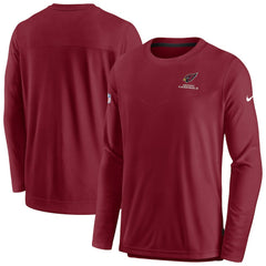 Arizona Cardinals Sideline Lockup Performance Pullover Sweatshirt - Cardinal | Nike for sale