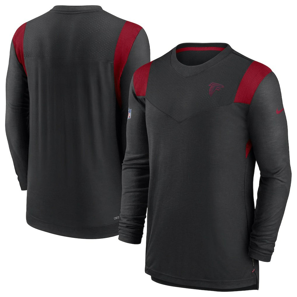 Atlanta Falcons Sideline Tonal Logo Performance Player Long Sleeve T-Shirt - Black | Nike sale