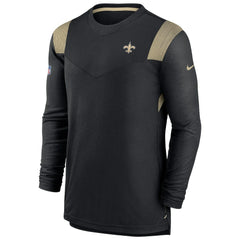 New Orleans Saints Sideline Tonal Logo Performance Player Long Sleeve T-Shirt - Black | Nike online