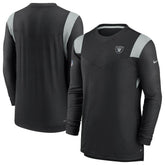 Las Vegas Raiders Sideline Tonal Logo Performance Player Long Sleeve T-Shirt - Black | Nike on sale