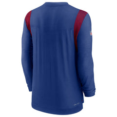 New York Giants Sideline Tonal Logo Performance Player Long Sleeve T-Shirt - Royal | Nike for sale