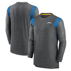 Los Angeles Chargers Sideline Tonal Logo Performance Player Long Sleeve T-Shirt - Charcoal | Nike online