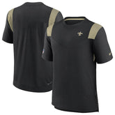 New Orleans Saints Sideline Tonal Logo Performance Player T-Shirt - Black | Nike on sale
