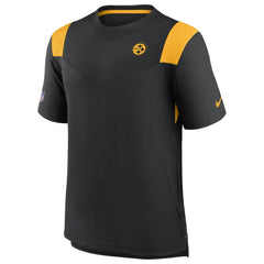 Pittsburgh Steelers Sideline Tonal Logo Performance Player T-Shirt - Black | Nike for sale