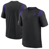 Minnesota Vikings Sideline Tonal Logo Performance Player T-Shirt - Black | Nike on sale