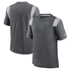 Indianapolis Colts Sideline Tonal Logo Performance Player T-Shirt - Heather Charcoal | Nike for sale
