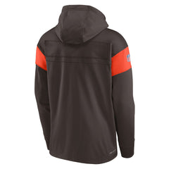 Cleveland Browns Brownie The Elf Sideline Athletic Arch Jersey Performance Pullover Hoodie - Brown | Nike outlet