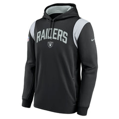 Las Vegas Raiders Sideline Athletic Stack Performance Pullover Hoodie - Black | Nike for sale