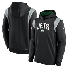 New York Jets Sideline Athletic Stack Performance Pullover Hoodie - Black | Nike on sale