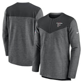 Atlanta Falcons Sideline Lockup Performance Quarter-Zip Top - Charcoal | Nike sale