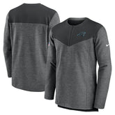 Carolina Panthers Sideline Lockup Performance Quarter-Zip Top - Charcoal | Nike discount