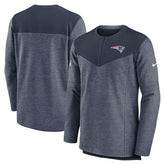 New England Patriots Sideline Lockup Performance Quarter-Zip Top - Navy | Nike on sale