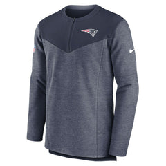 New England Patriots Sideline Lockup Performance Quarter-Zip Top - Navy | Nike on sale