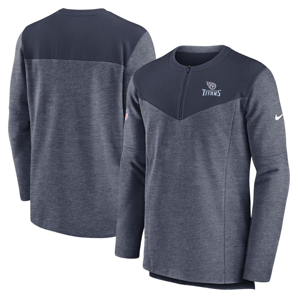 Tennessee Titans Sideline Lockup Performance Quarter-Zip Top - Navy | Nike cheap