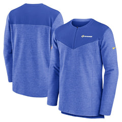 Los Angeles Rams Sideline Lockup Performance Quarter-Zip Top - Royal | Nike sale