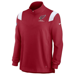 Arizona Cardinals Sideline Coaches Chevron Lockup Quarter-Zip Top - Cardinal | Nike discount