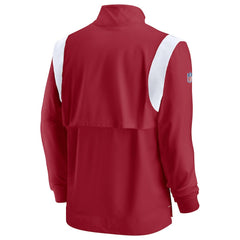 Arizona Cardinals Sideline Coaches Chevron Lockup Quarter-Zip Top - Cardinal | Nike discount
