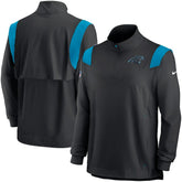 Carolina Panthers Sideline Coach Chevron Lockup Quarter-Zip Long Sleeve Top - Black | Nike online