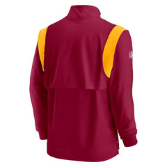 Washington Commanders Sideline Coach Chevron Lockup Quarter-Zip Long Sleeve Top - Burgundy | Nike outlet