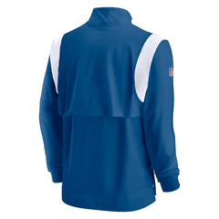 Indianapolis Colts Sideline Coach Chevron Lockup Quarter-Zip Long Sleeve Top - Royal | Nike cheap