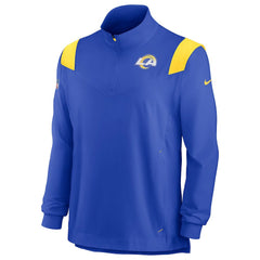 Los Angeles Rams Sideline Coach Chevron Lockup Quarter-Zip Long Sleeve Top - Royal | Nike sale