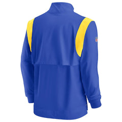 Los Angeles Rams Sideline Coach Chevron Lockup Quarter-Zip Long Sleeve Top - Royal | Nike sale