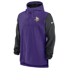 Minnesota Vikings Sideline Player Quarter-Zip Hoodie - Purple/Black | Nike for sale