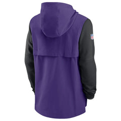 Minnesota Vikings Sideline Player Quarter-Zip Hoodie - Purple/Black | Nike for sale