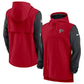 Atlanta Falcons Sideline Player Quarter-Zip Hoodie - Red/Black | Nike for sale